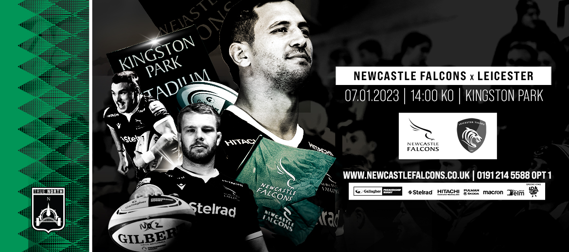 Newcastle Falcons vs Leicester Tigers (Gallagher Premiership) - Saturday,  January 7, kick-off 2pm
