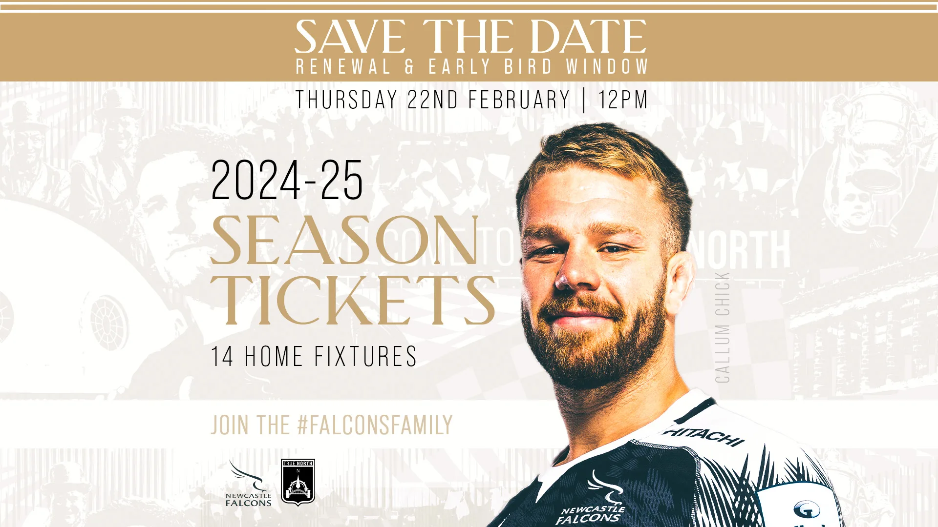 Launch date for Newcastle Falcons 2024/25 season tickets Newcastle